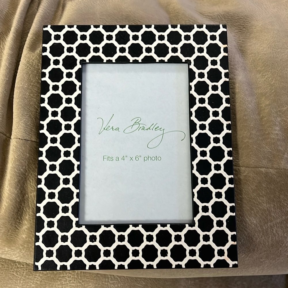 Vera Bradley frame for a 4 x 6 picture.  Brand new